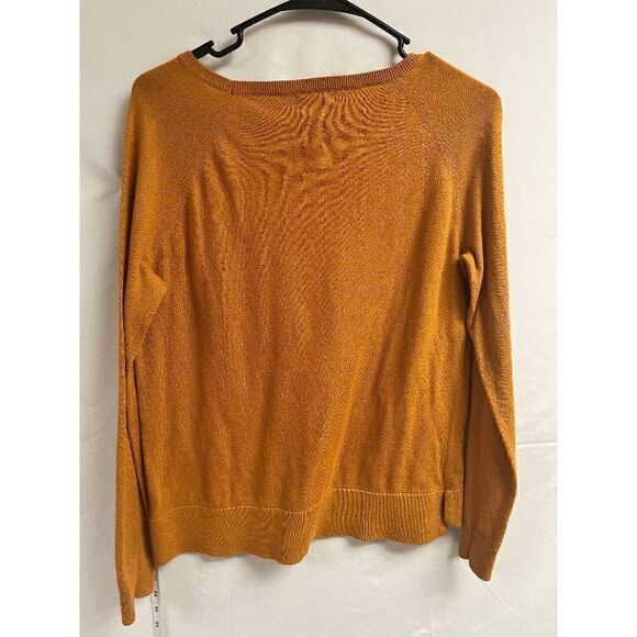 A.N.A Womens Pullover Crew neck Stretch Casual Sweater Mustard Size Small - Picture 4 of 7